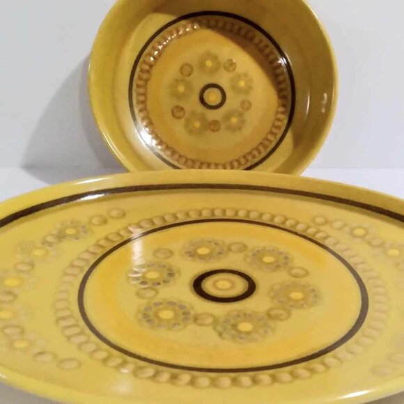 Franciscan Honeycomb Serving Dish and Platter Vintage - Picture 4 of 5